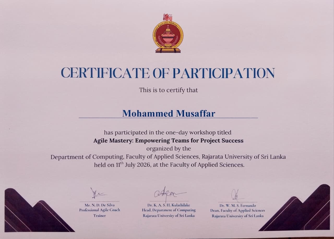 Agile Mastery: Empowering Teams for Project Success certificate