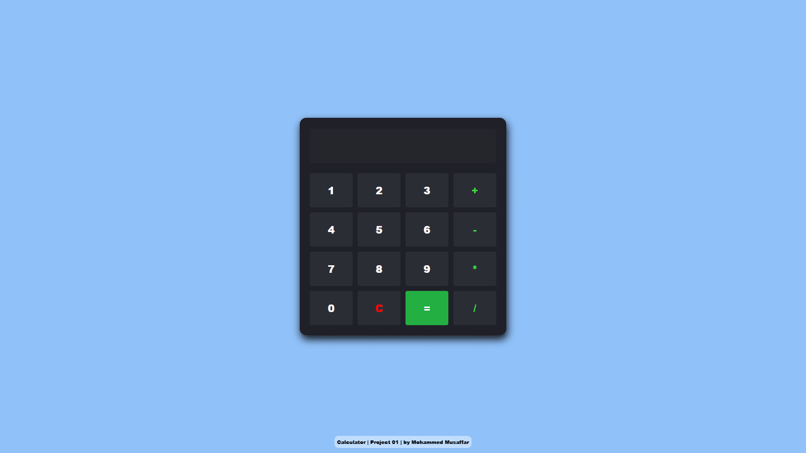 Calculator preview